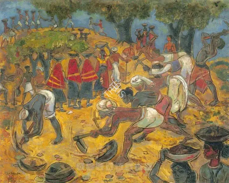Chavda, Shiavax (Artist). Untitled, 1956 | Painting