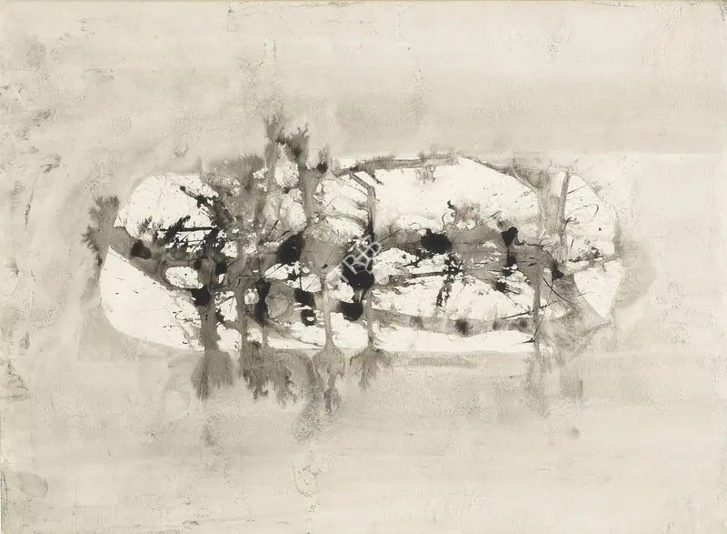 Gaitonde, V.S. (Artist). Composition. Ink on paper, 1962 | Drawing | FineArts | 00331962