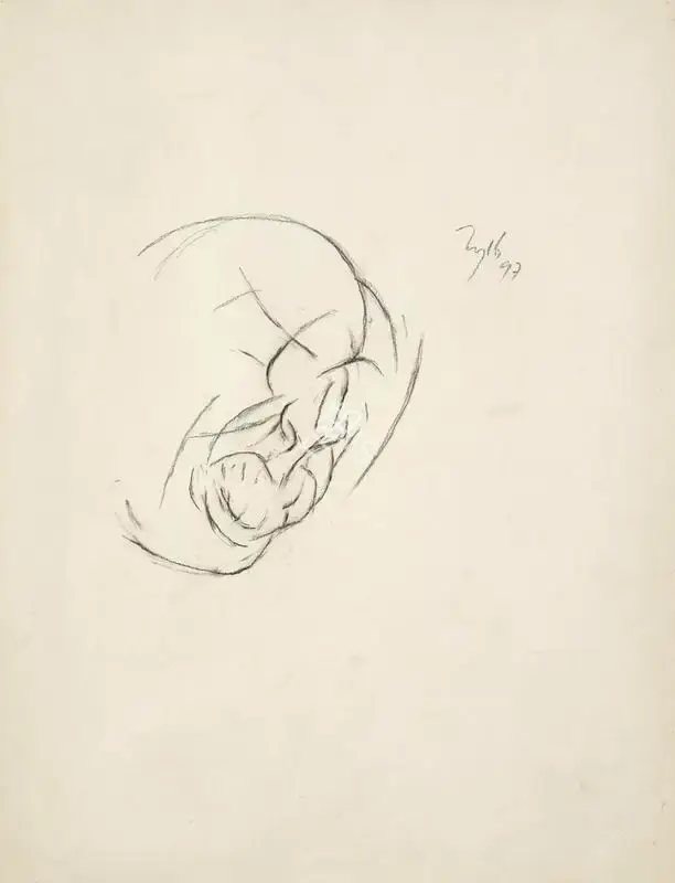 Mehta, Tyeb (Artist). Untitled, 1997 | Drawing