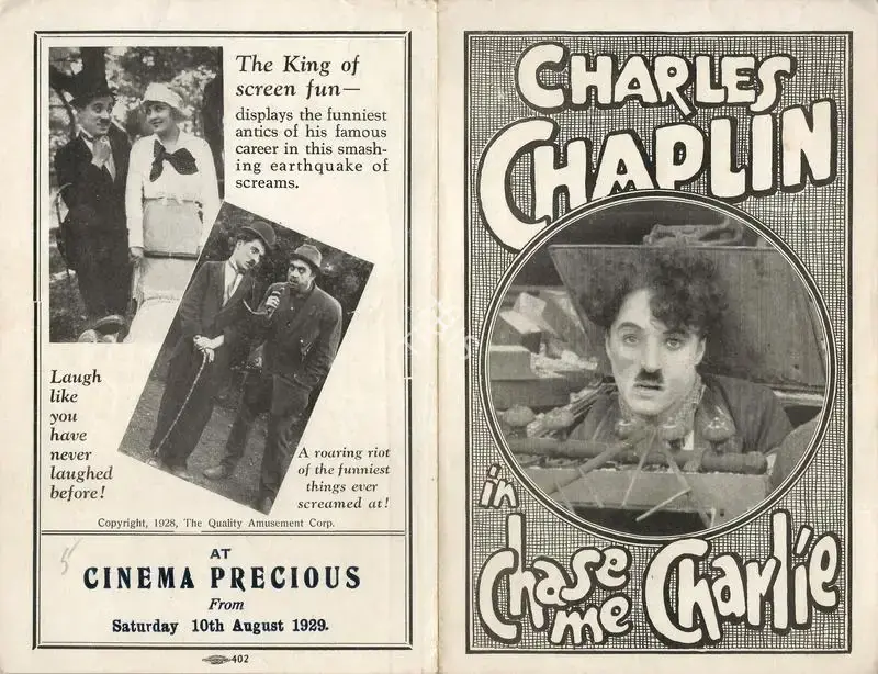 Chaplin, Charlie (Director), Chase Me Charlie, 1918 | Handbill, 1929 | CinemaEducation | 00794994