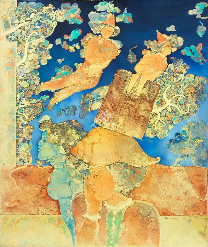 Burman, Sakti (Artist). Les Magiciens, n.d. | Painting