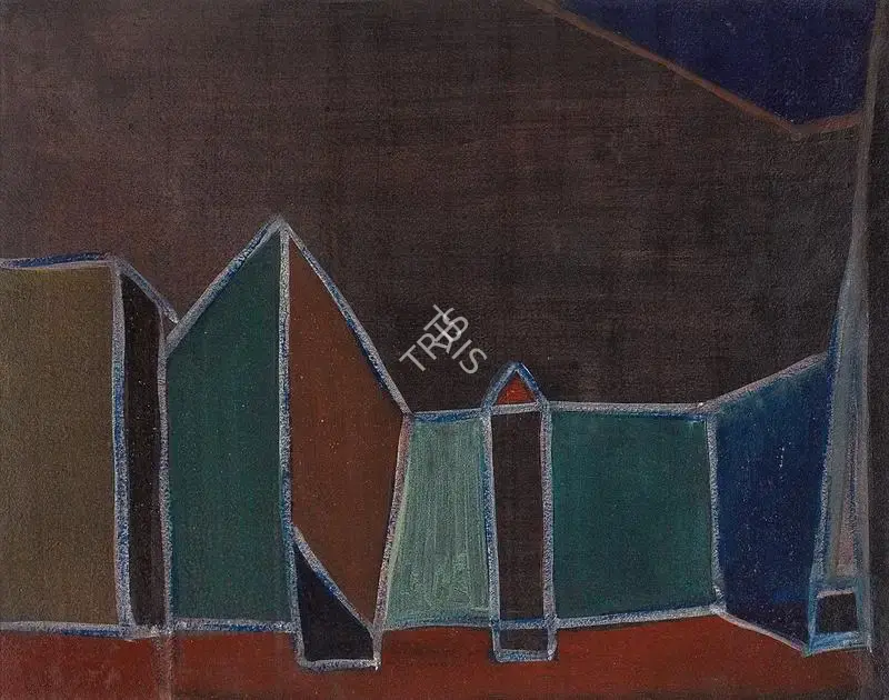 Kulkarni, K.S. (Artist). Untitled. Acrylic on paper, 1978 | Painting | FineArts | 00642133