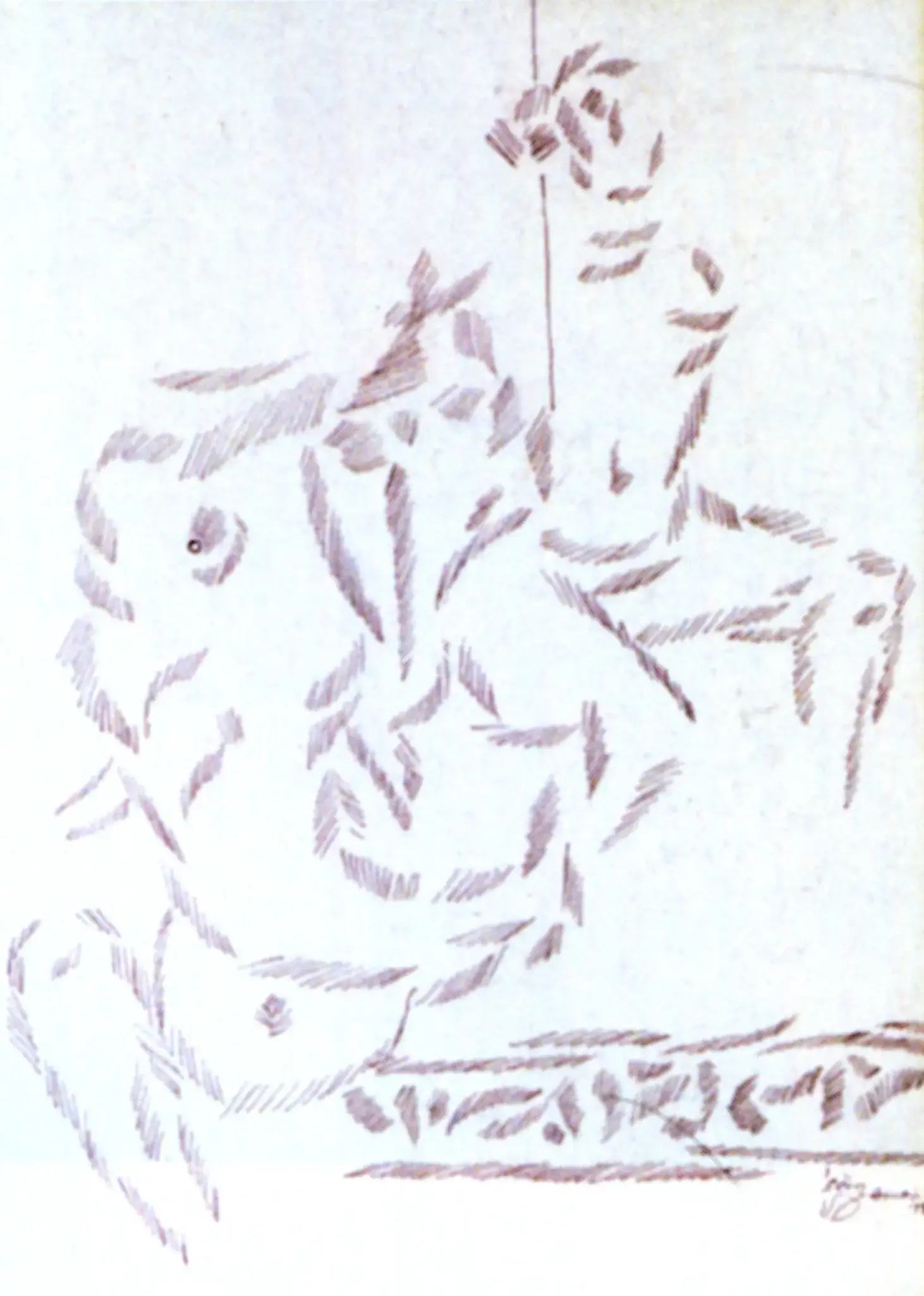 Husain, M.F. (Artist). Untitled, 1978 | Drawing