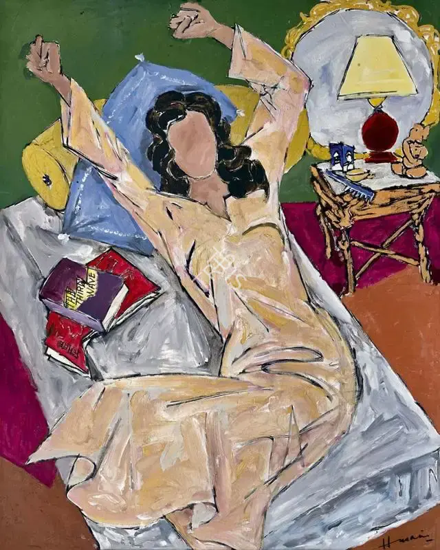 Husain, M.F. (Artist). Untitled. Acrylic on canvas, c.1990 | Painting | FineArts | 00594796
