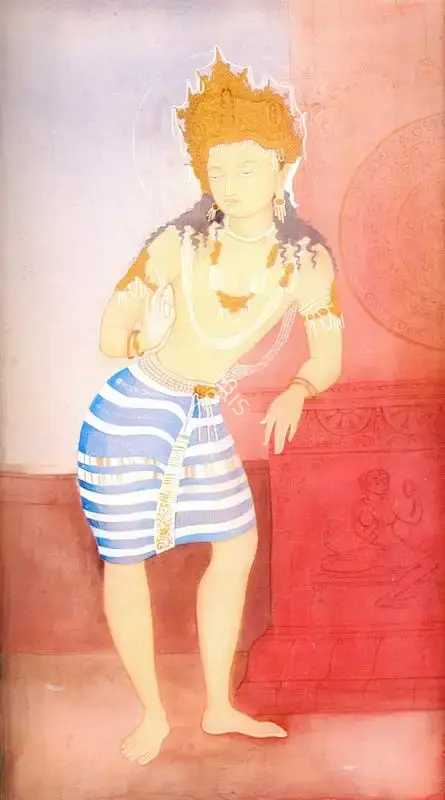 Banerjee, S.N. (Artist). Princess Siddharth, n.d. | Painting