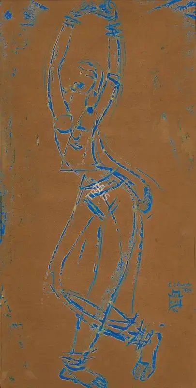 Chavda, Shiavax (Artist). Dancer, 1959 | Painting