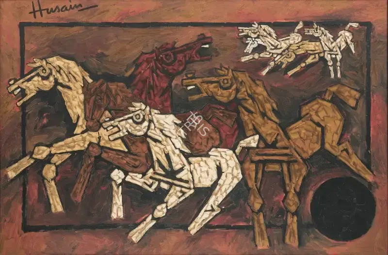 Husain, M.F. (Artist). Untitled, late 1990s | Painting