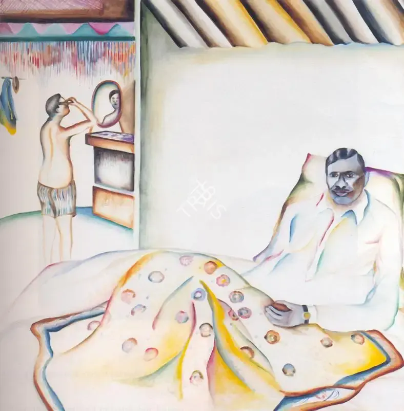 Khakhar, Bhupen (Artist). Ranchodbhai Relaxing in the Winter, c.1977 | Painting