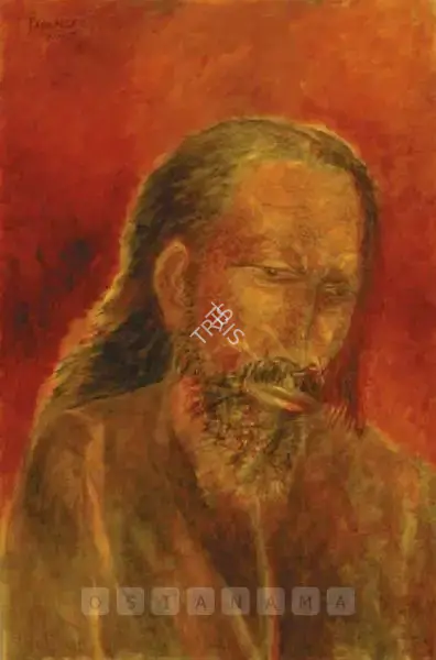 Padamsee, Akbar (Artist). Untitled (Head), 2005 | Painting