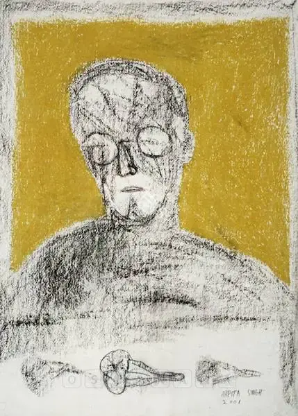Singh, Arpita (Artist). Untitled, 2001 | Drawing