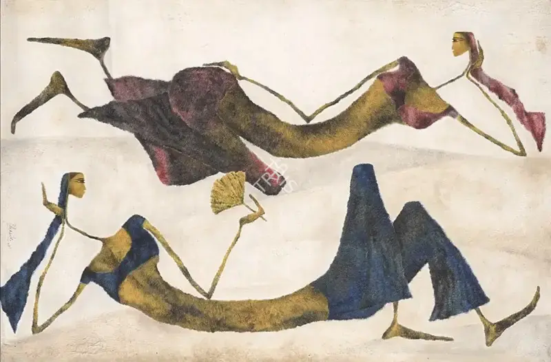 Prajapati, Bharti (Artist). Untitled. Acrylic on canvas, 2007 | Painting | FineArts | 00363622