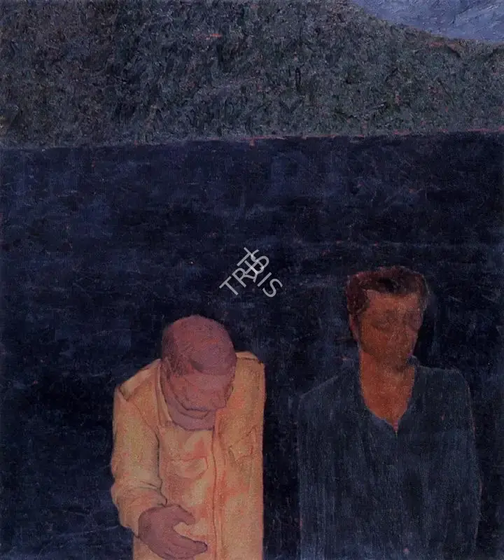 Patwardhan, Sudhir (Artist). Grey Wall. Oil on canvas, 1978 | Painting | FineArts | 00371754