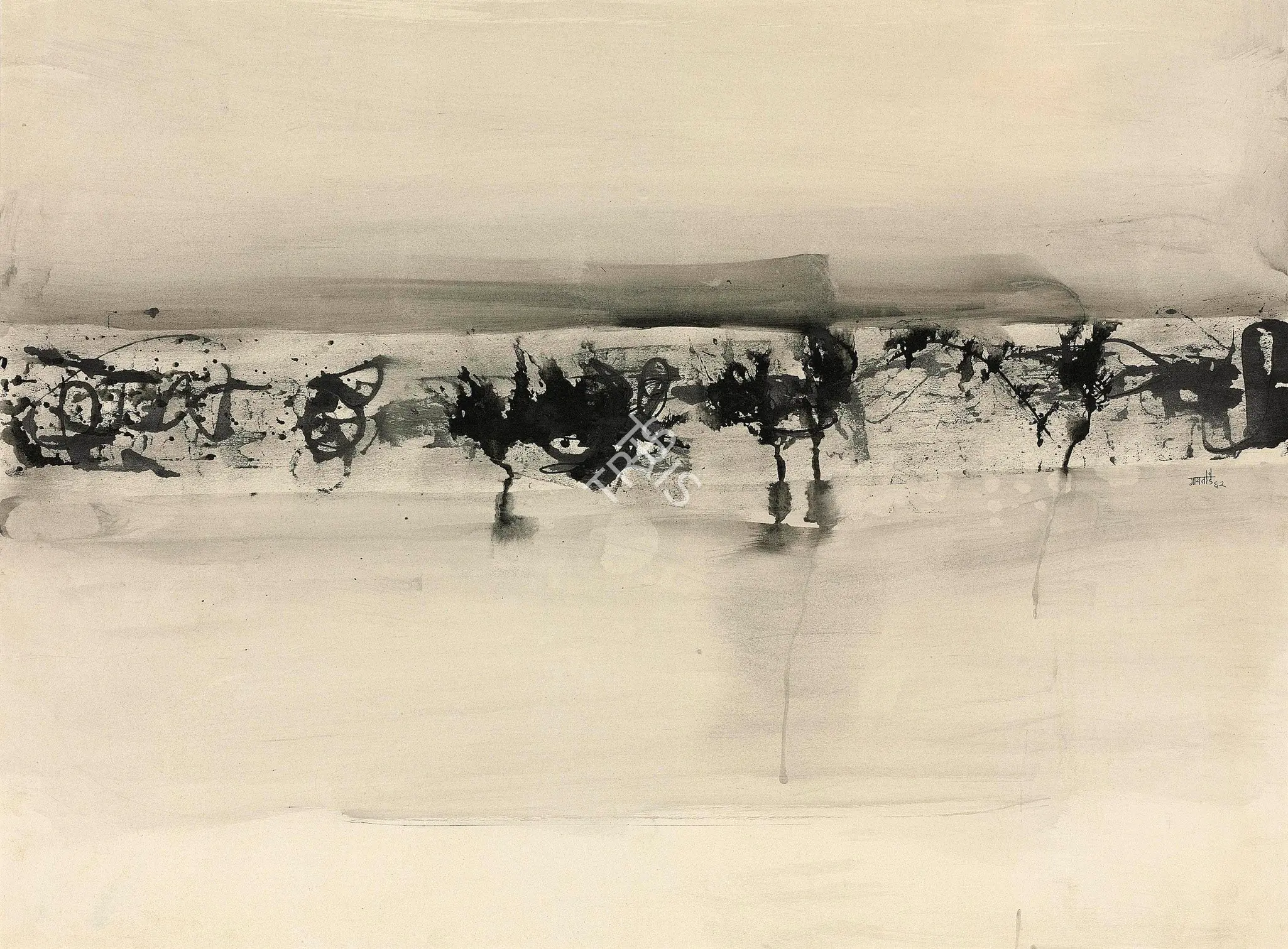 Gaitonde, V.S. (Artist). Untitled, 1962 | Drawing