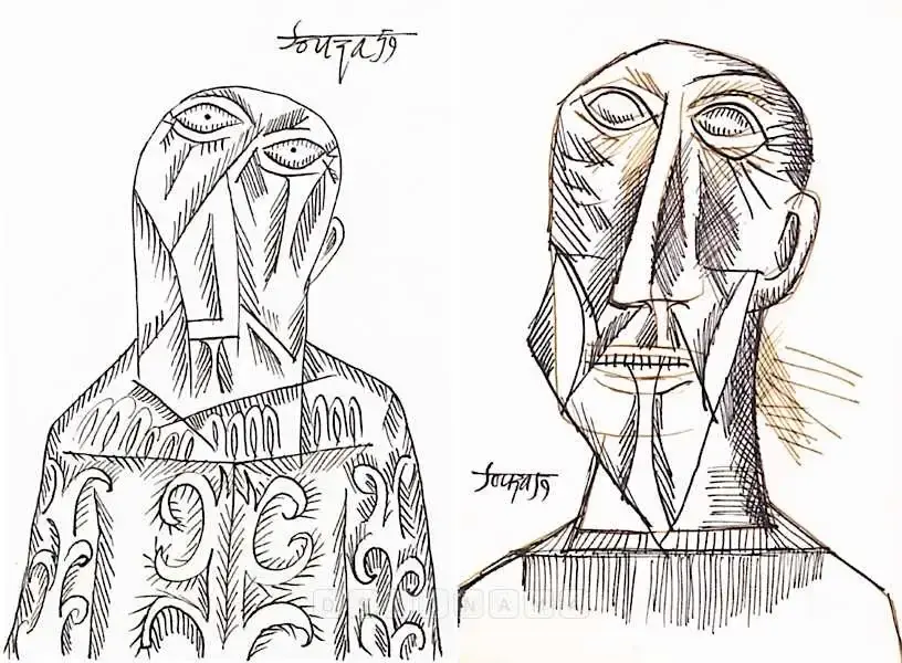 Souza, F.N. (Artist). Early Gentleman, 1959 | Drawing