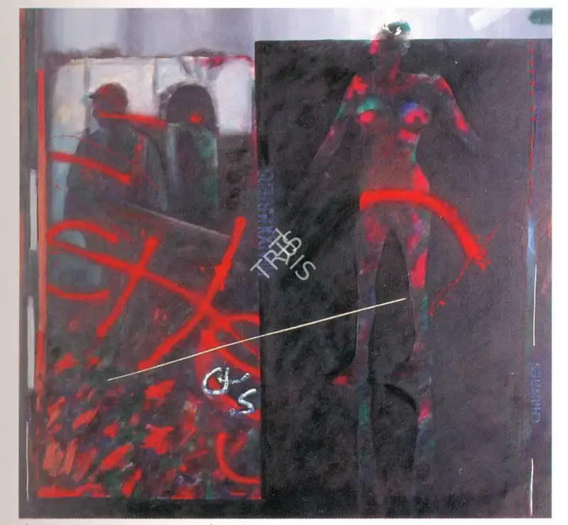 Dave, Vinod (Artist). Untitled. Mixed media on canvas, 1985 | Painting  | 00878403