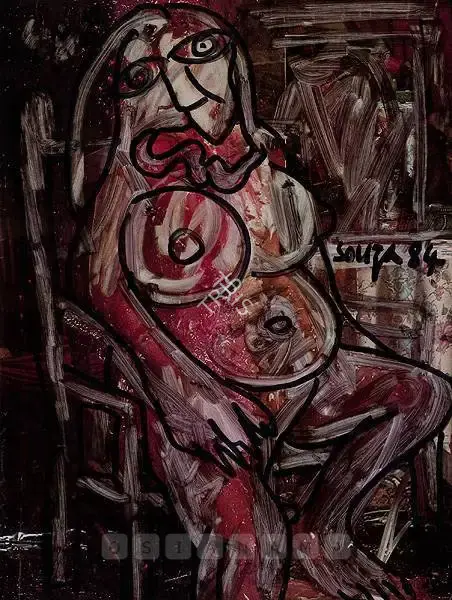 Souza, F.N. (Artist). Untitled, 1984 | Painting