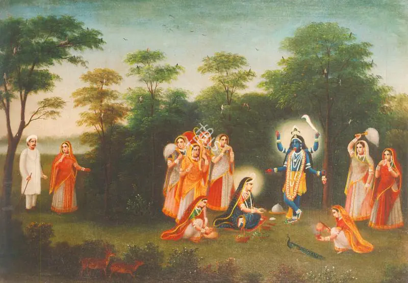 Bengal School (Artist). Krishna Kali, c.1910 | Painting