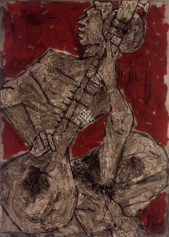 Husain, M.F. (Artist). Musician, 1967 | Painting