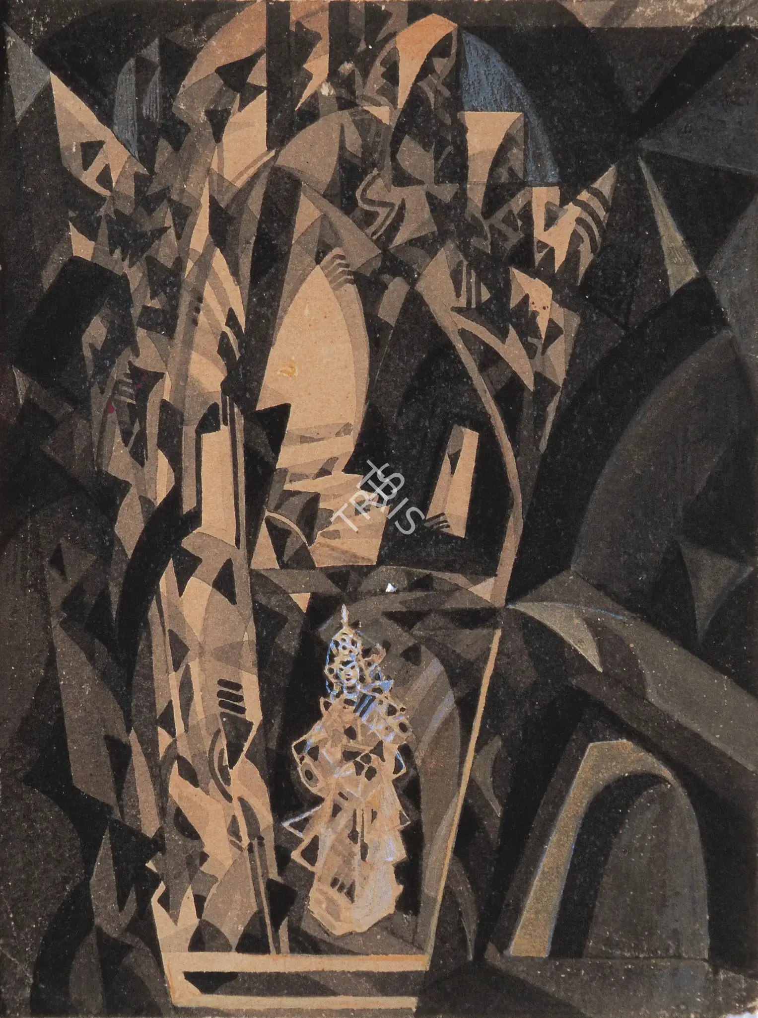 Roy, Prosanto (Artist). Untitled. Gouache and Watercolour on paper, 1956 | Painting | FineArts | 00755788
