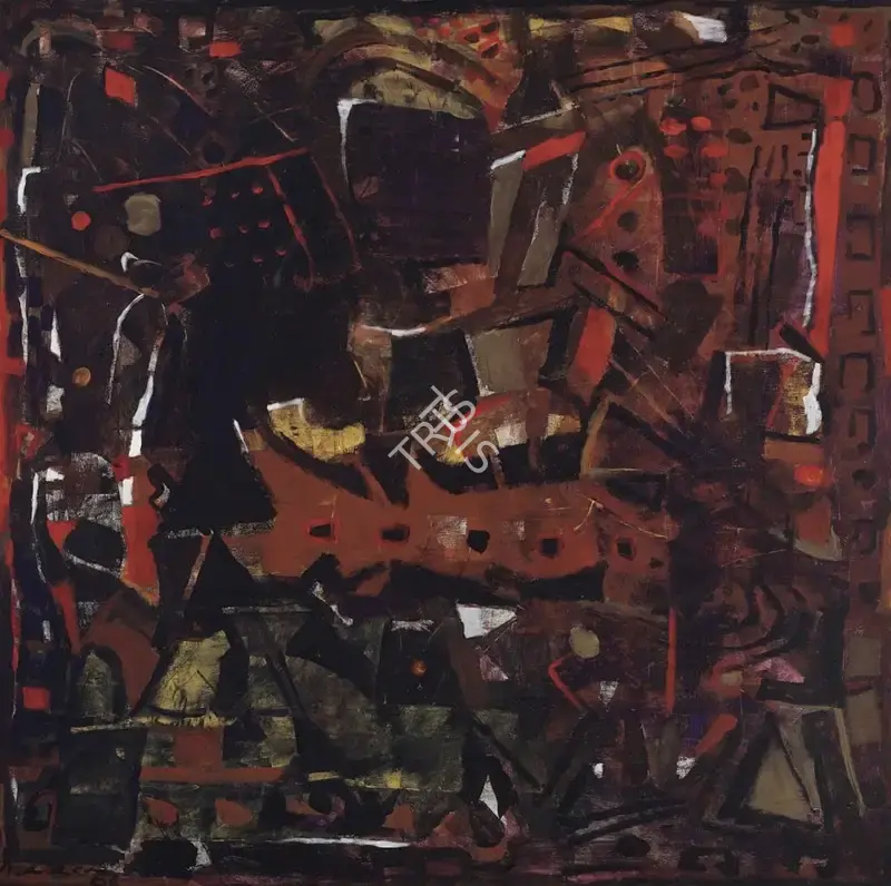 Kudallur, Achutan (Artist). Untitled. Acrylic on canvas, n.d. | Painting | FineArts | 00363620