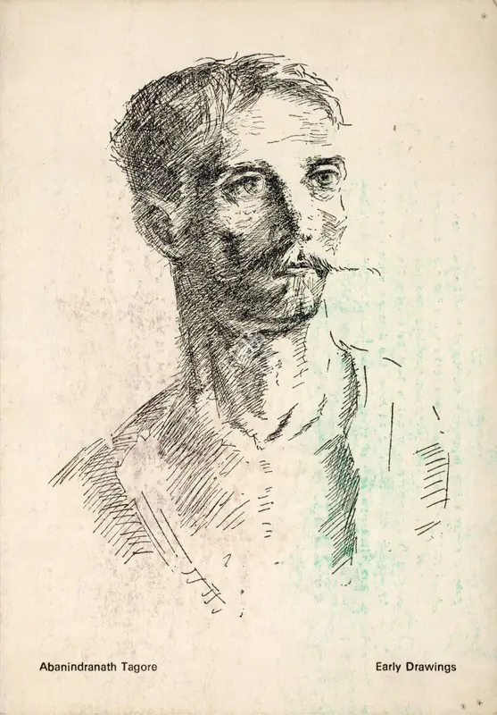 Tagore, Abanindranath (Artist). Exhibition of Early Drawings & Sketches of Abanindranath Tagore, 1991 | Solo Exhibition Invitation | 00859987