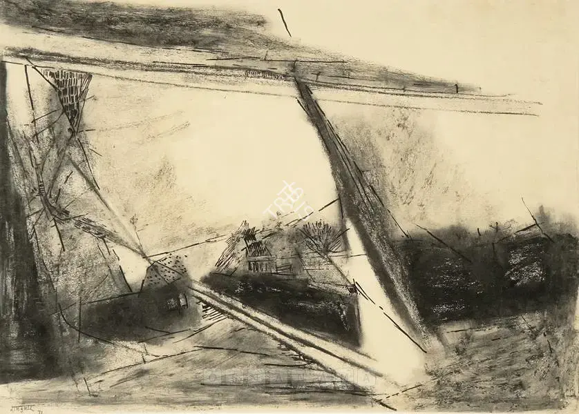 Ramkumar (Artist). Untitled, 1971 | Drawing