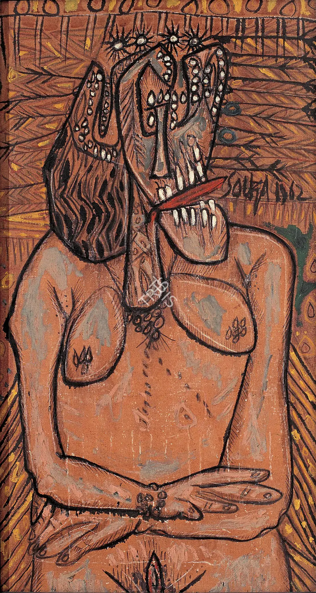 Souza, F.N. (Artist). Weeping Woman, 1962 | Painting
