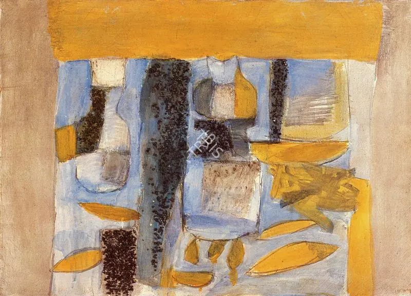 Subramanyan, K.G. (Artist). Still Life with Ceramic Jars, 1963 | Painting