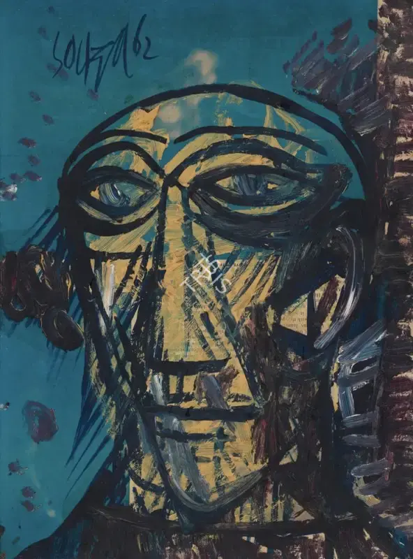 Souza, F.N. (Artist). Untitled, 1962 | Painting