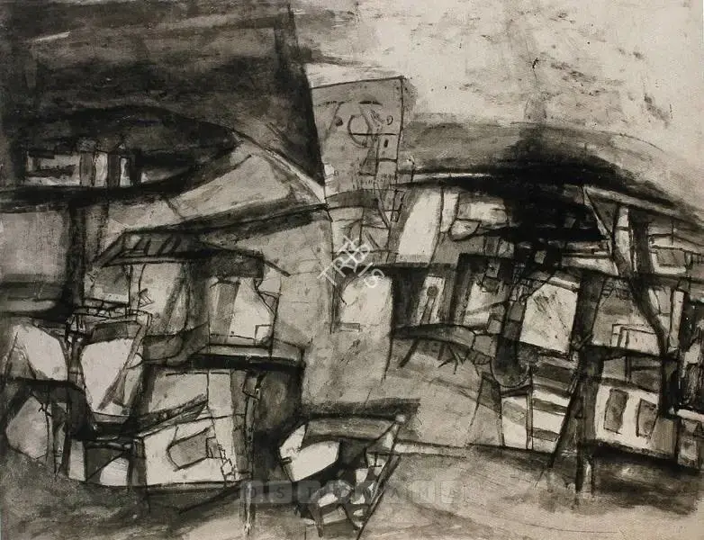 Ramkumar (Artist). Untitled, 1964 | Drawing