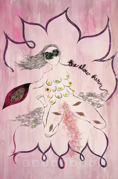 Ganesh, Chitra (Artist). The Slow Burn…. Mixed media on paper, 2008 | Painting | FineArts | 00576902