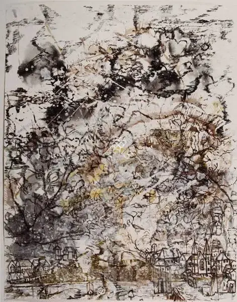 Chakravarty, Jayashree (Artist). Untitled. Acrylic on paper, 2005 | Painting  | 00880270