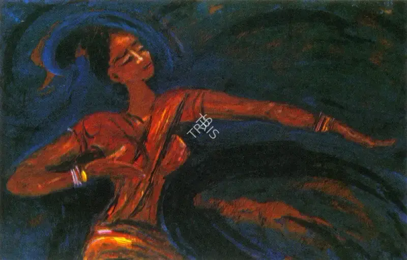 Khastgir, Sudhir (Artist). The Dancer, n.d. | Painting