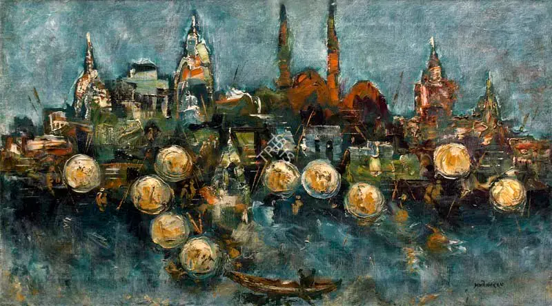 Almelkar, A.A. (Artist). Benaras, 1967 | Painting