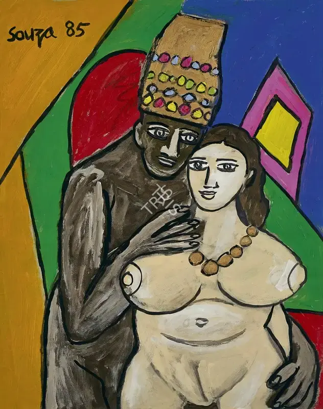 Souza, F.N. (Artist). Royal Couple, 1985 | Painting