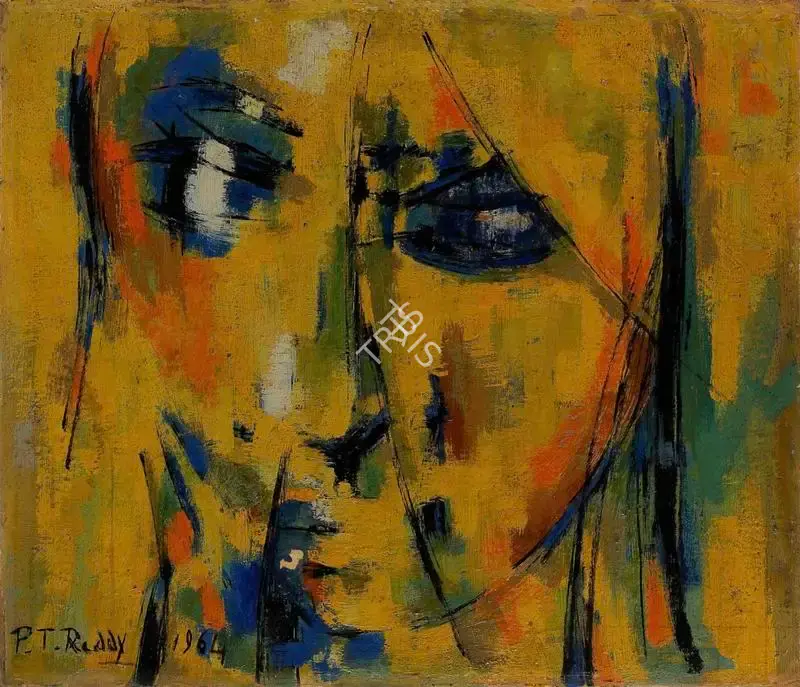 Reddy, P.T. (Artist). Untitled (Head). Oil on board, 1964 | Painting  | 00868057