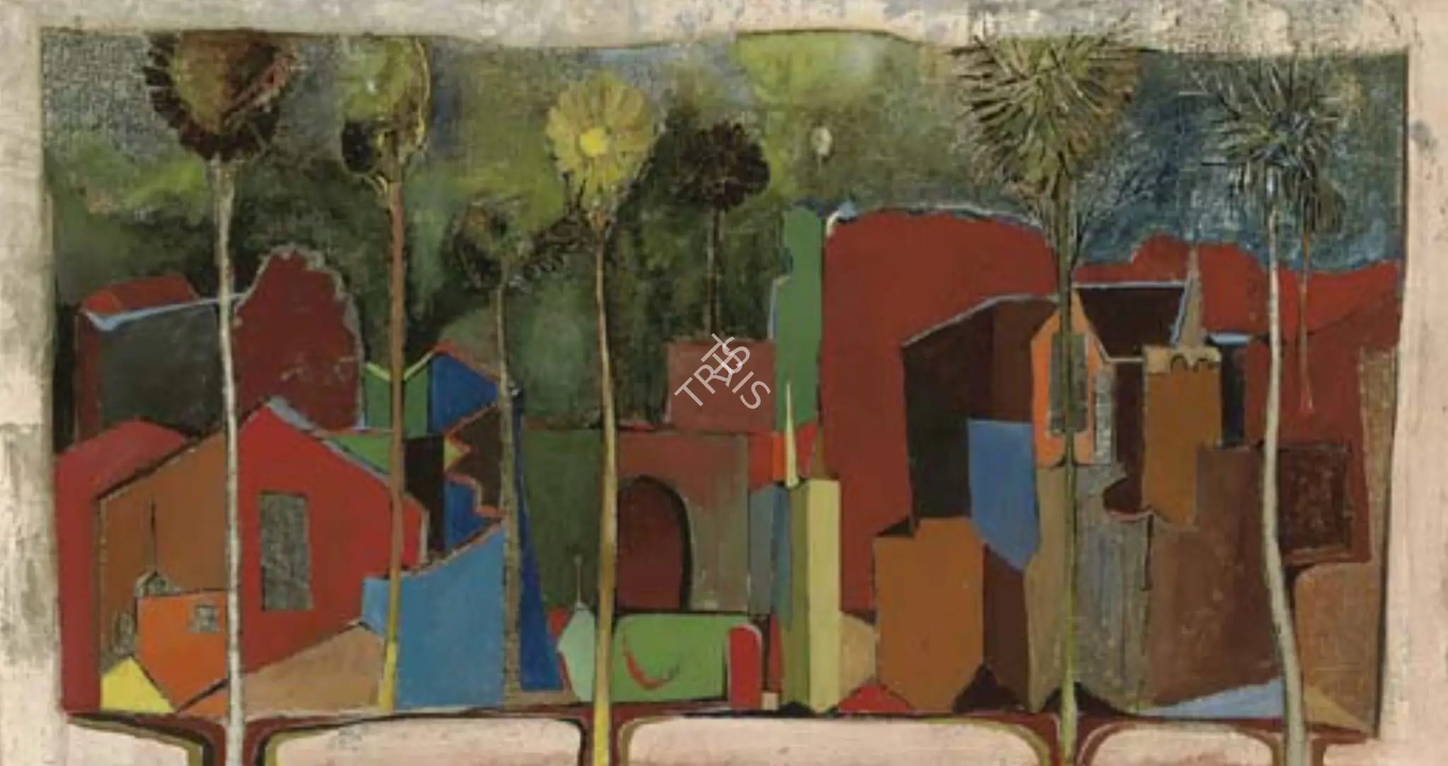 Bakre, S.K. (Artist). Untitled. Oil on canvas, 1964 | Painting | FineArts | 00598844