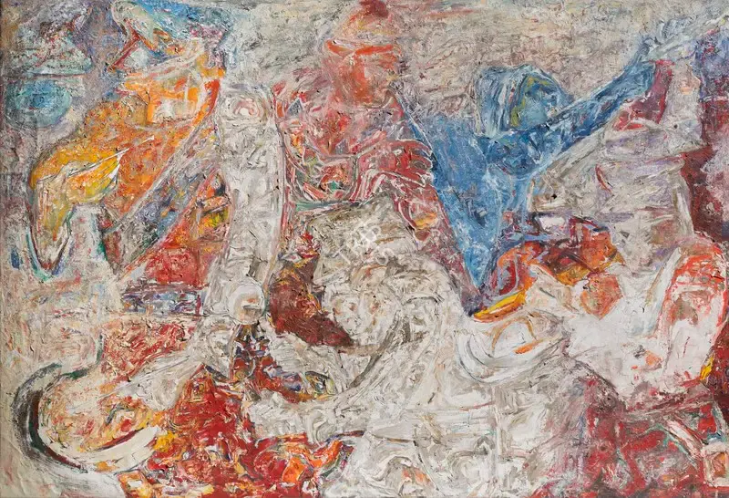 Khanna, Krishen (Artist). Bandwallas in Procession, 1995 | Painting