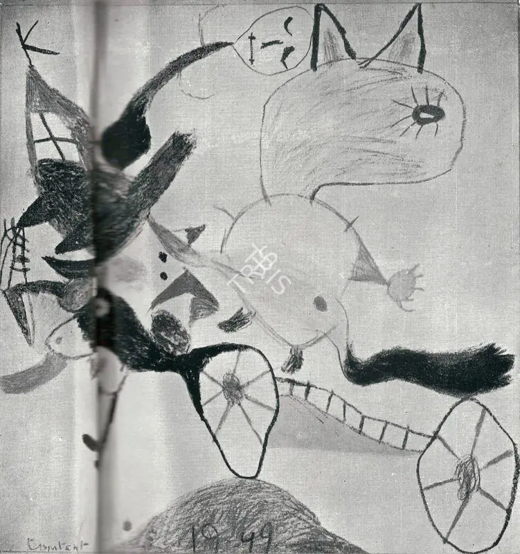 Constant, Theo N. (Artist). Composition, 1949 | Painting