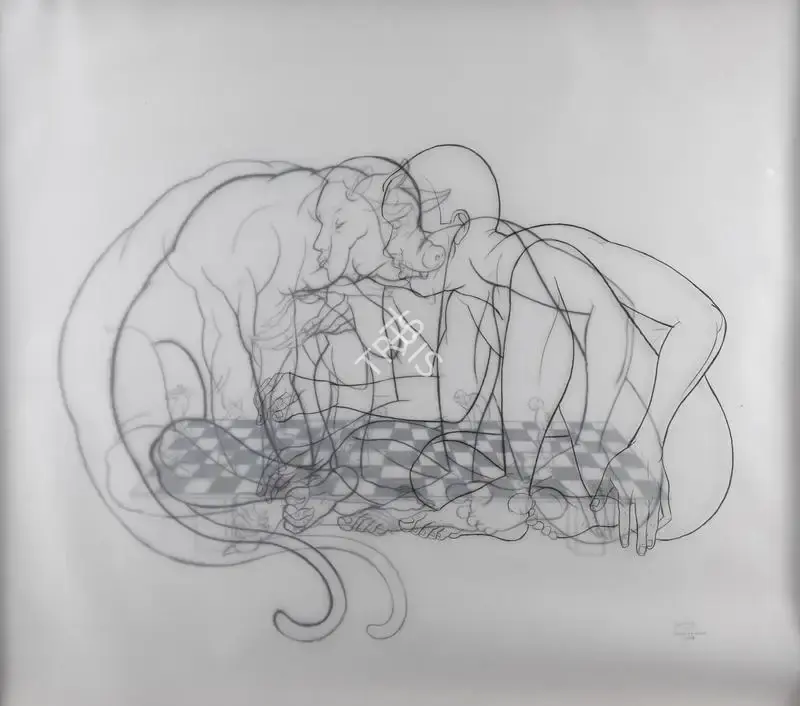 Bhagyanath, C. (Artist). Untitled. Marker on garware polyester film translucent paper, 2017 | Painting | FineArts | 00419512