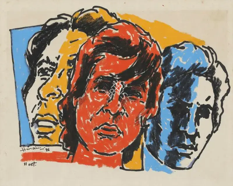 Husain, M.F. (Artist). Untitled, 1986 | Painting