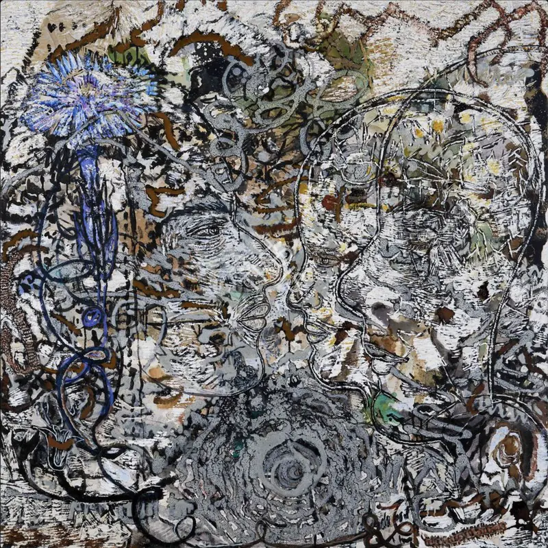 Chakravarty, Jayashree (Artist). Untitled. Acrylic and oil on canvas, 2005-06 | Painting | EconomicsArt | 00870302
