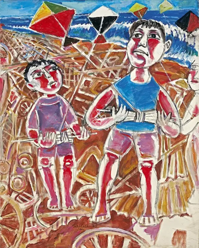 Sen, Paritosh (Artist). "LIFE GOES ON", 2005 | Painting