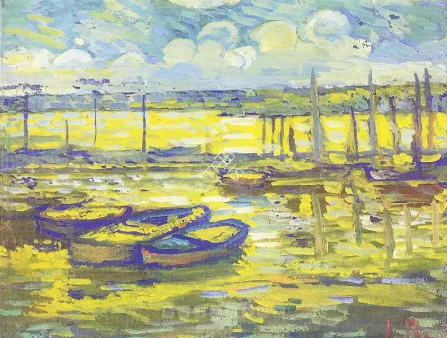Roy, Jamini (Artist). Untitled (Sunset Over The River Hoogly), n.d. | Painting