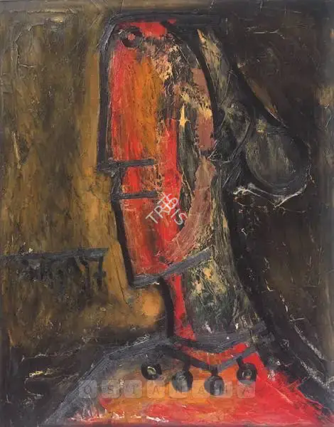 Souza, F.N. (Artist). Profile Of A Lady, 1957 | Painting