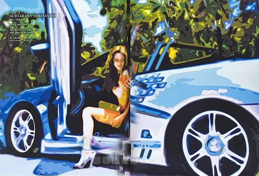 Lokhande, Suryakant (Artist). In The Fast Lane, 2007 | Painting