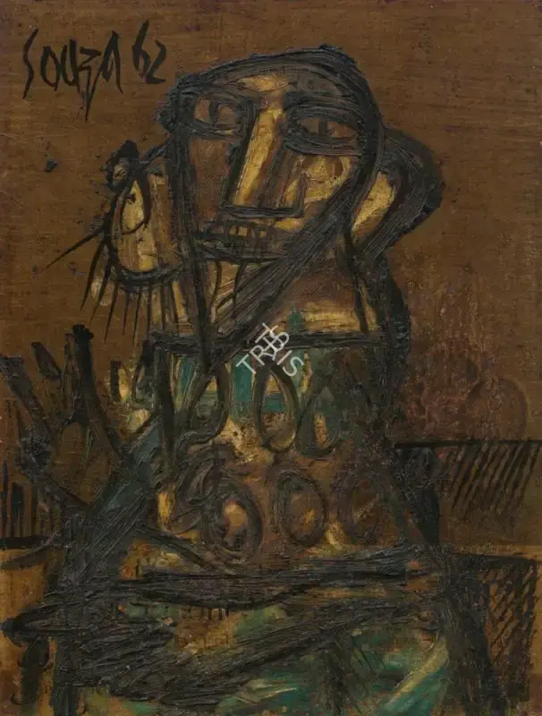 Souza, F.N. (Artist). Untitled, 1962 | Painting
