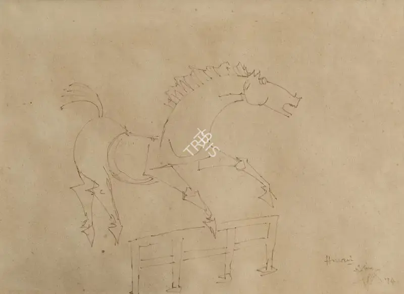 Husain, M.F. (Artist). Untitled, 1974 | Painting