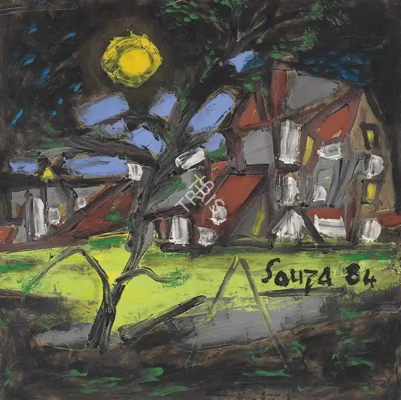 Souza, F.N. (Artist). Haunted House, 1984 | Painting