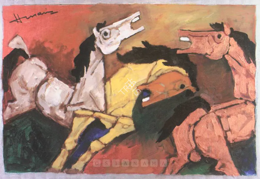 Husain, M.F. (Artist). Untitled, 1998 | Painting